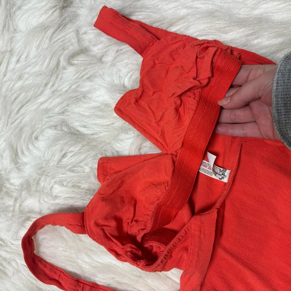 Free People Intimately Coral Colored Body Suit size Small